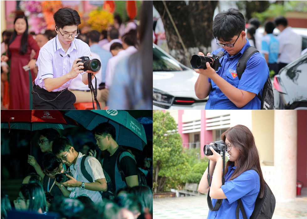 Học sinh làm truyền thông