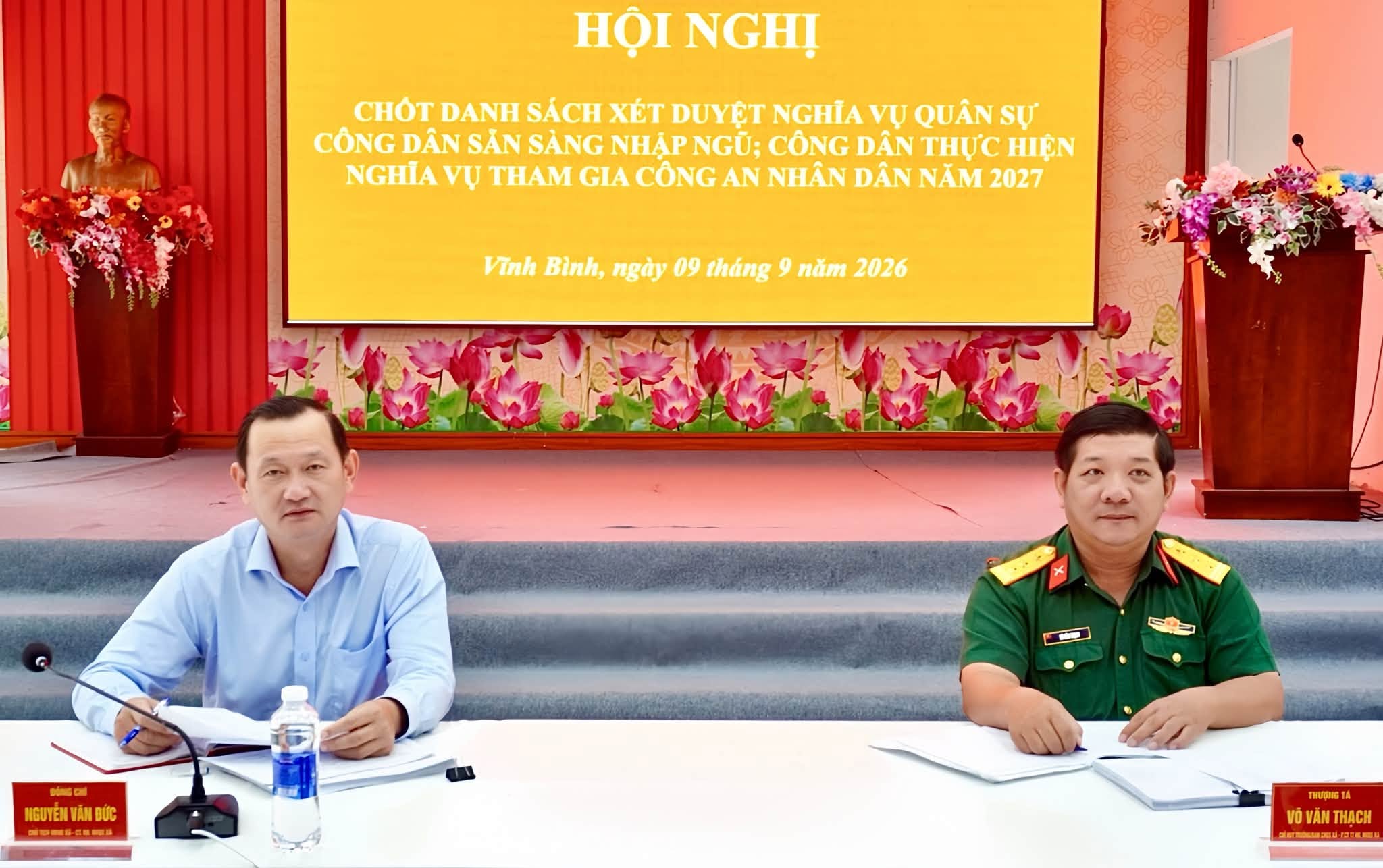 Vĩnh Bình có 844 công dân đủ điều kiện sơ tuyển nghĩa vụ quân sự năm 2027
