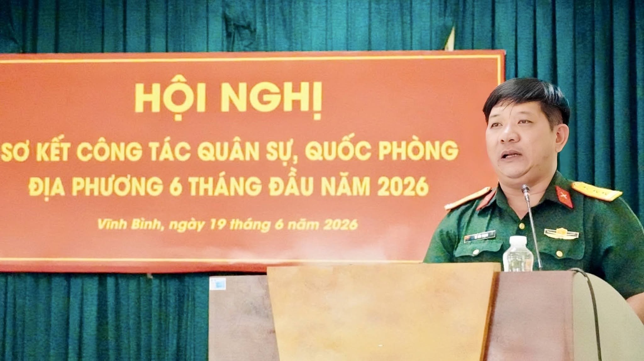 Sơ kết công tác quân sự, quốc phòng địa phương 6 tháng đầu năm 2026