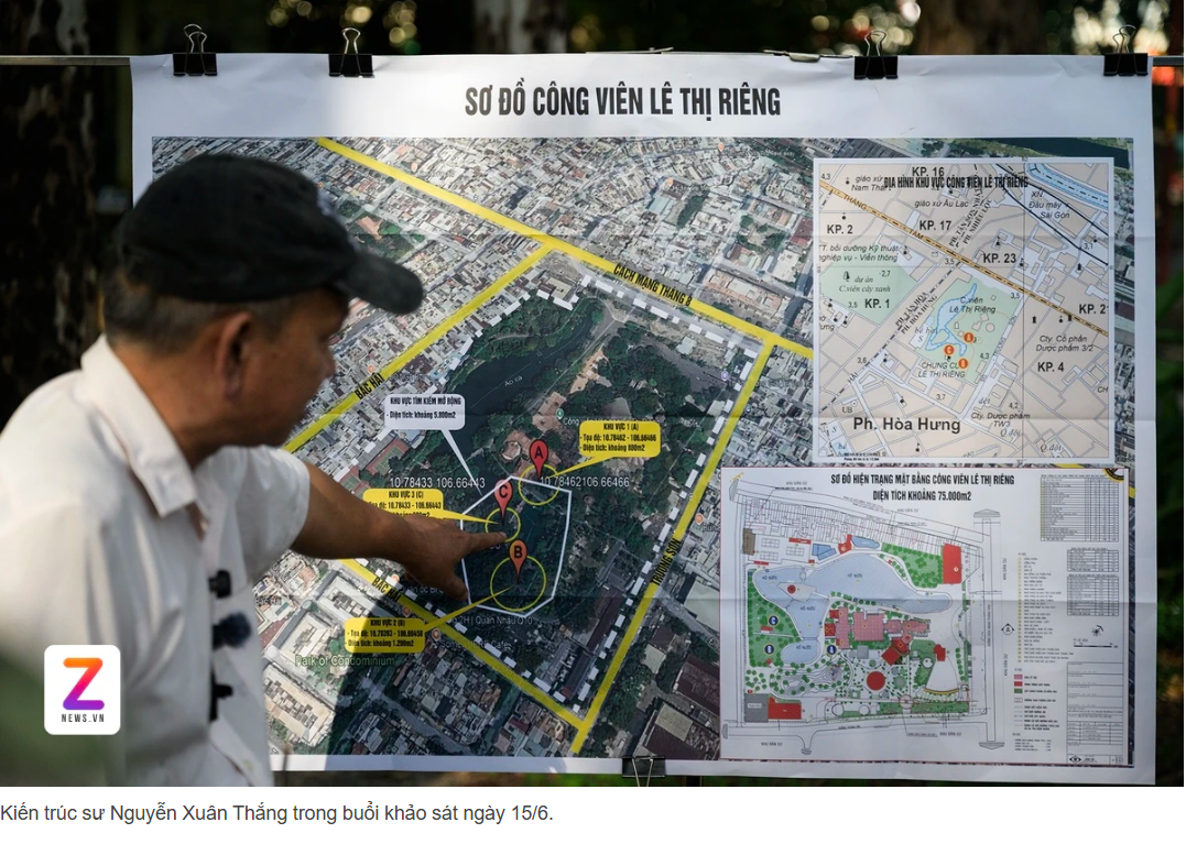 Sẽ động thổ tìm hài cốt liệt sĩ trên 2.500 m2 ở công viên Lê Thị Riêng